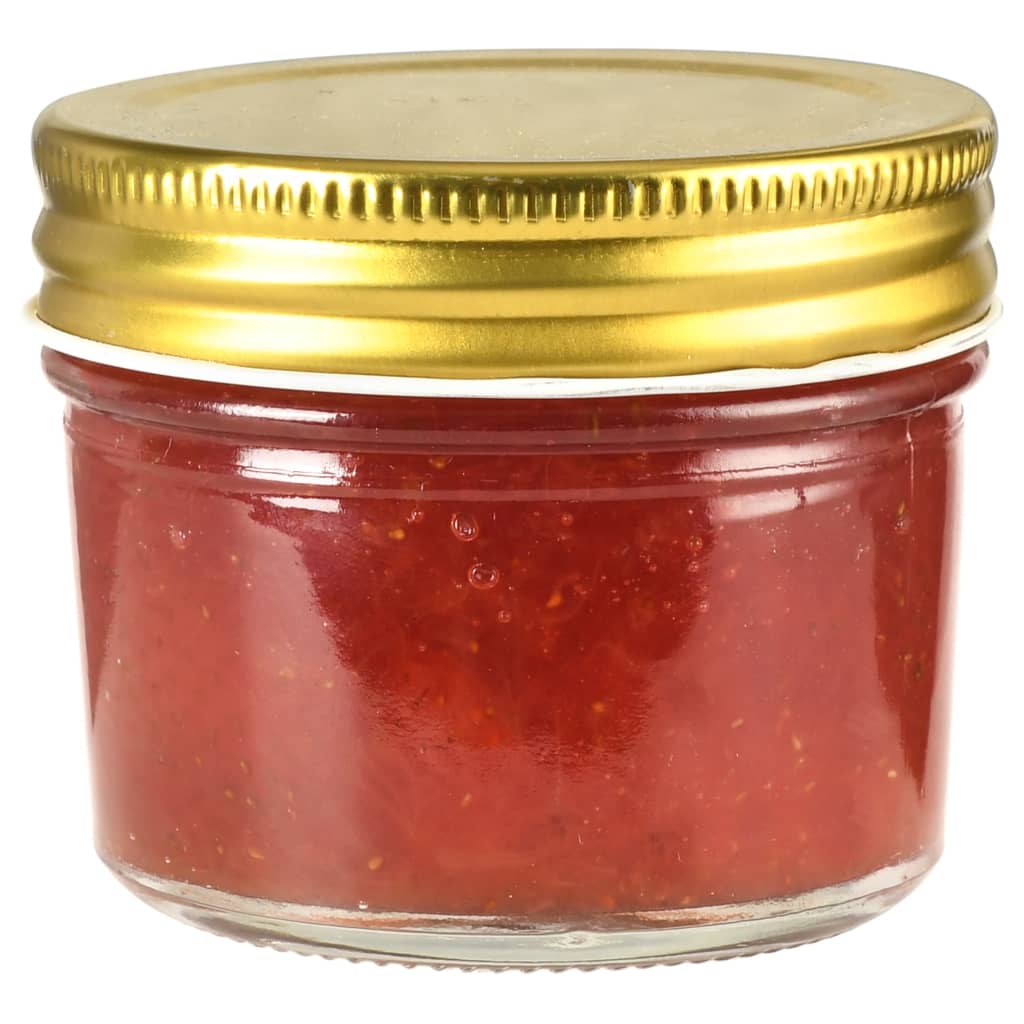 Syltetøyglass med gullokk 48 stk 110 ml