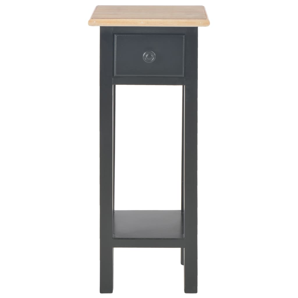 Sidebord svart 27x27x65,5 cm tre