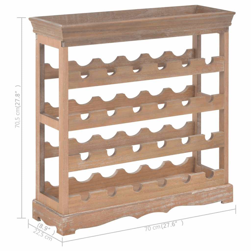 Vinhylle brun 70x22,5x70,5 cm MDF