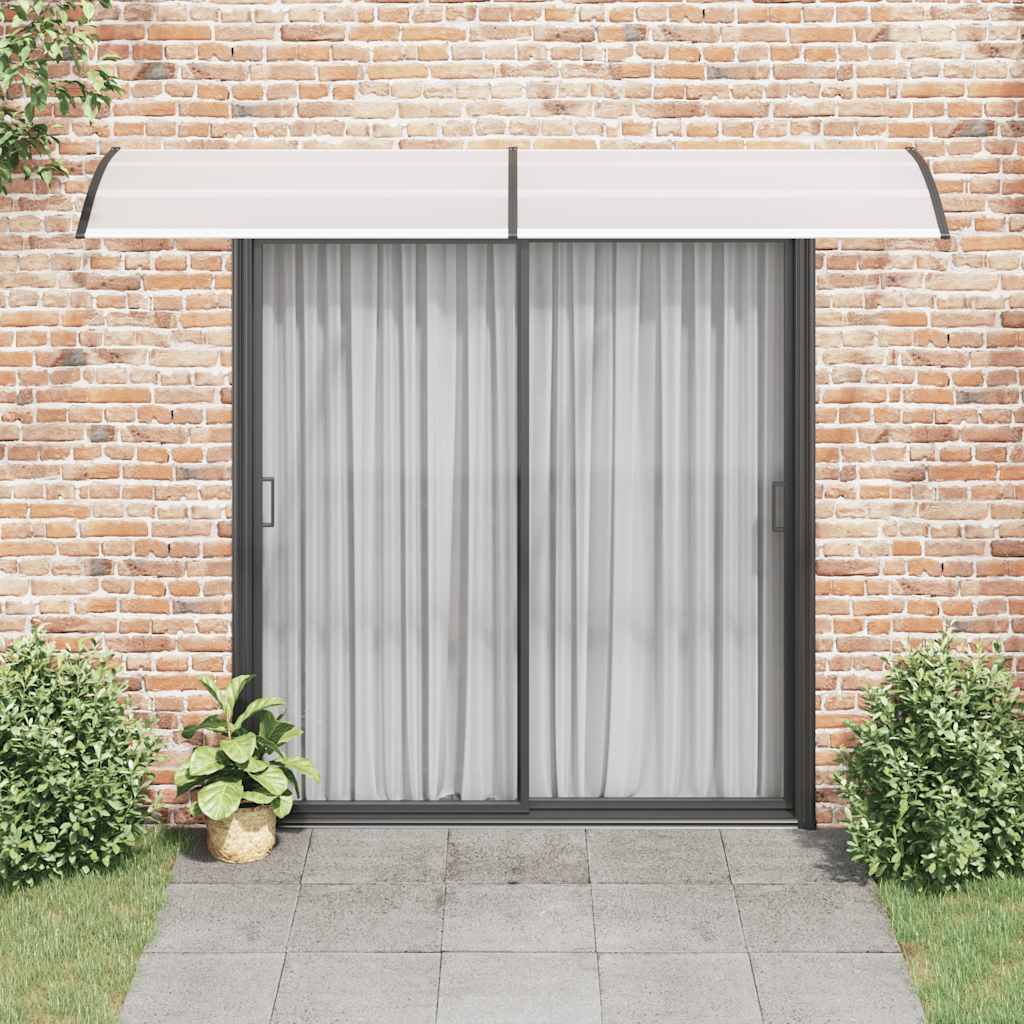 Skjermtak svart og gjennomsiktig 300x75 cm PC vidaXL