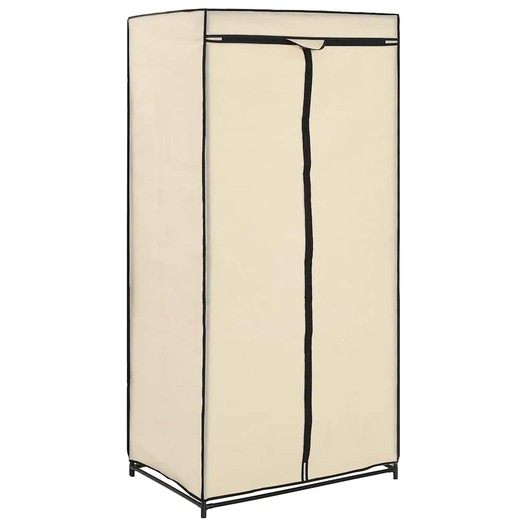 Garderobeskap krem 75x50x160 cm