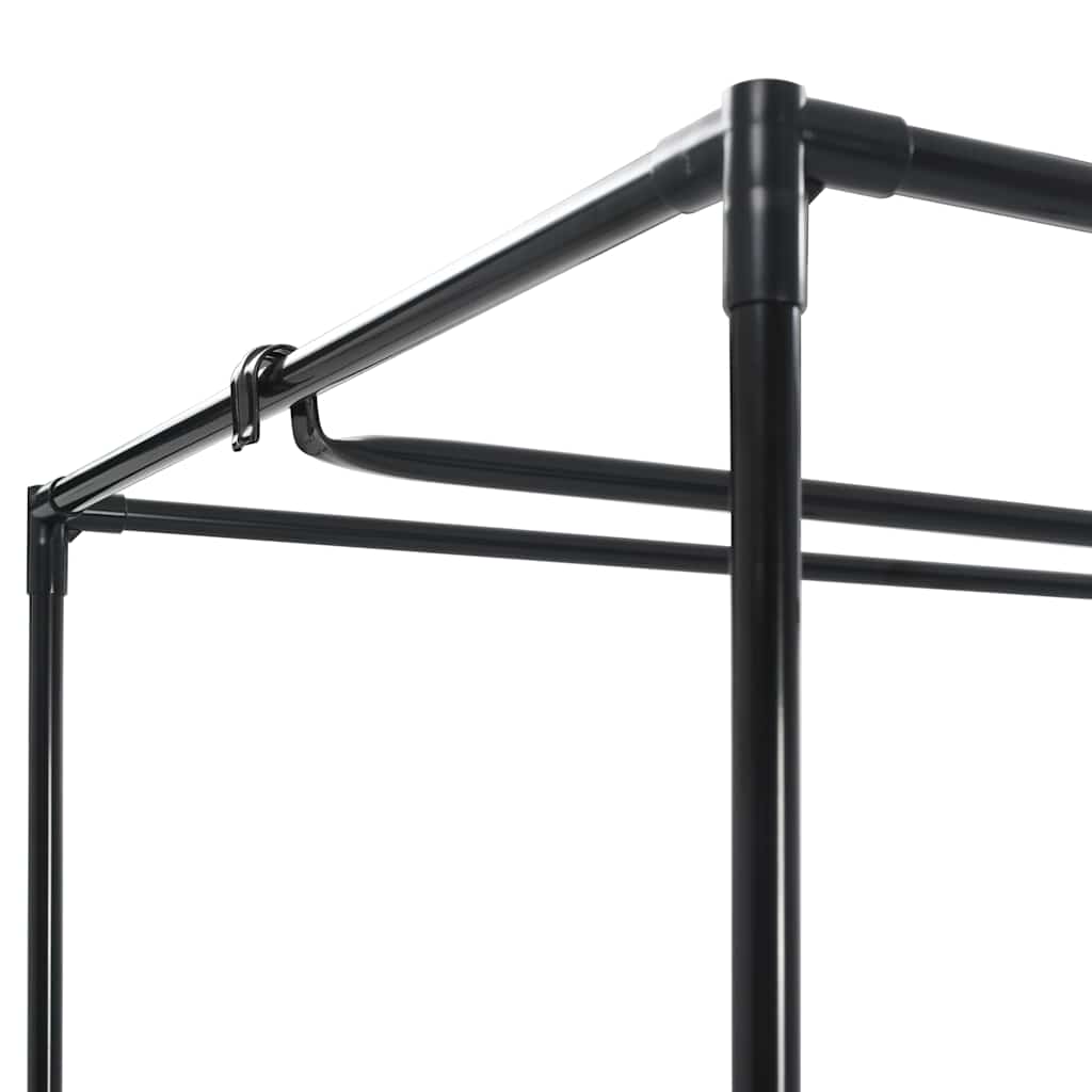 Garderobeskap krem 75x50x160 cm