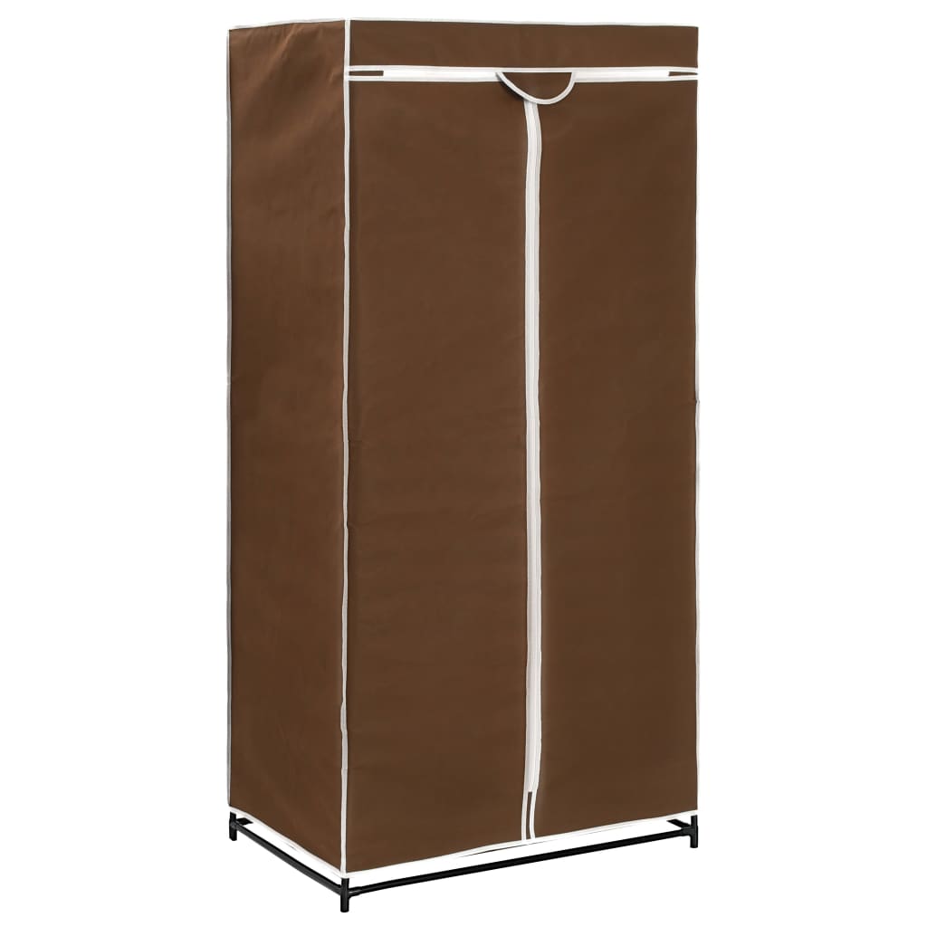 Garderobeskap 2 stk brun 75x50x160 cm