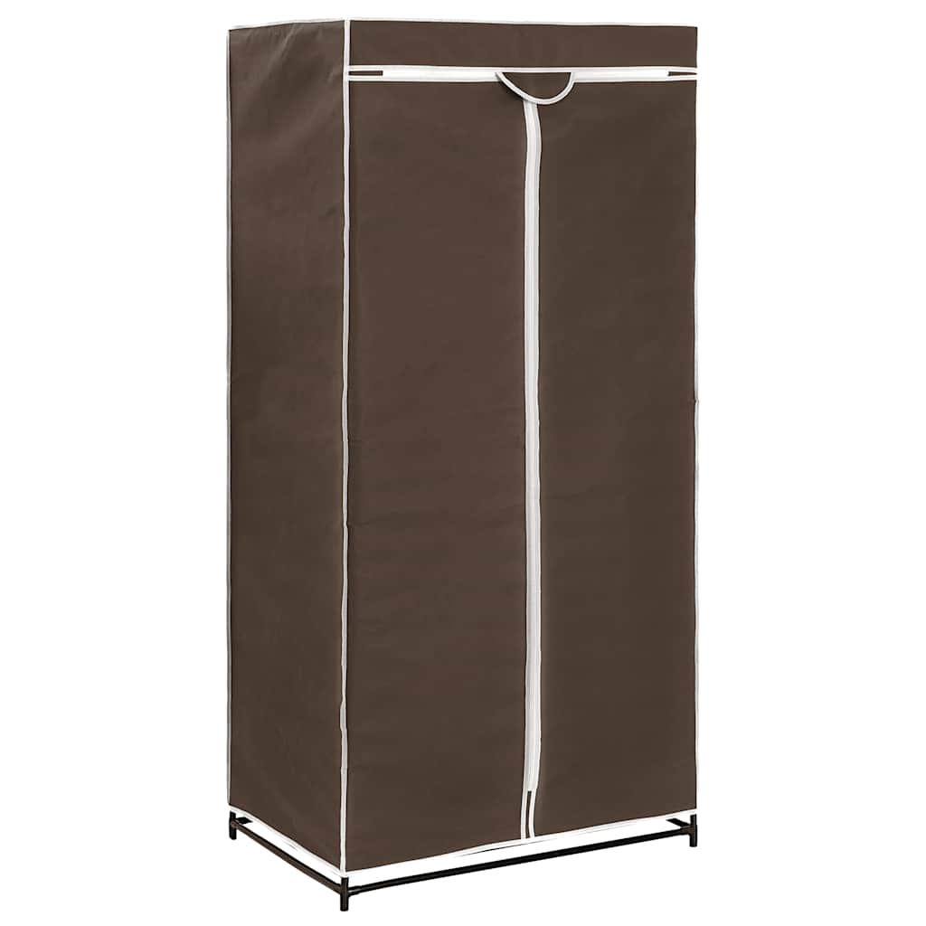 Garderobeskap 2 stk brun 75x50x160 cm