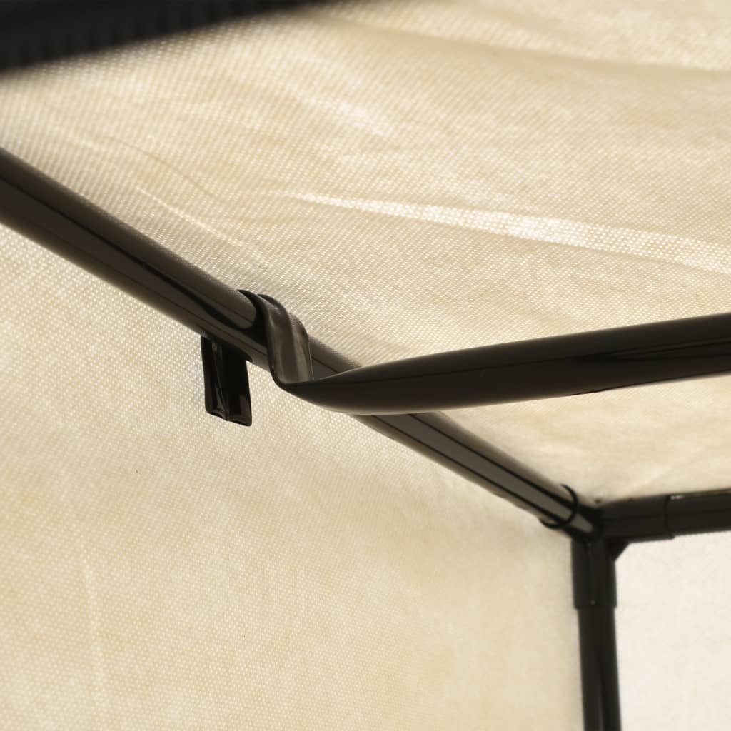 Garderobeskap 2 stk krem 75x50x160 cm