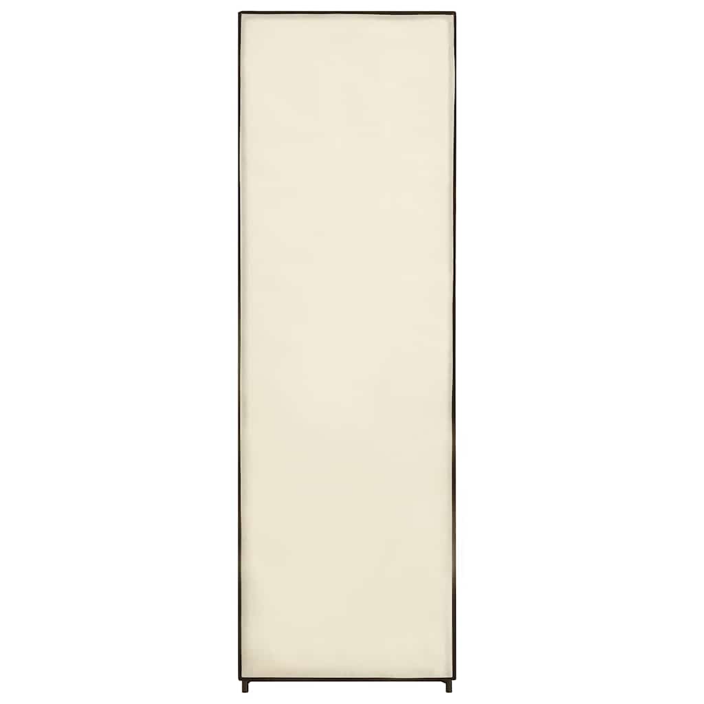 Garderobe kremhvit 87x49x159 cm stoff
