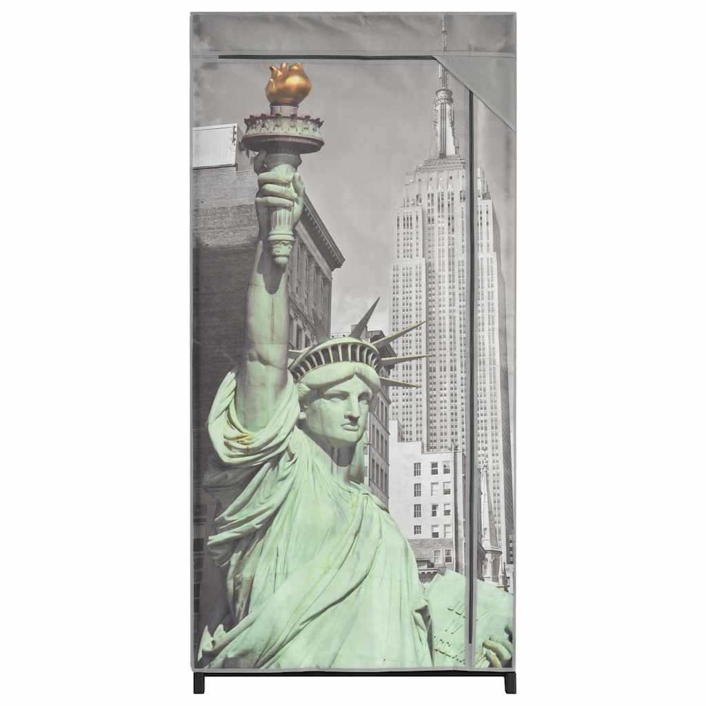 Garderobe New York 75x45x160 cm stoff