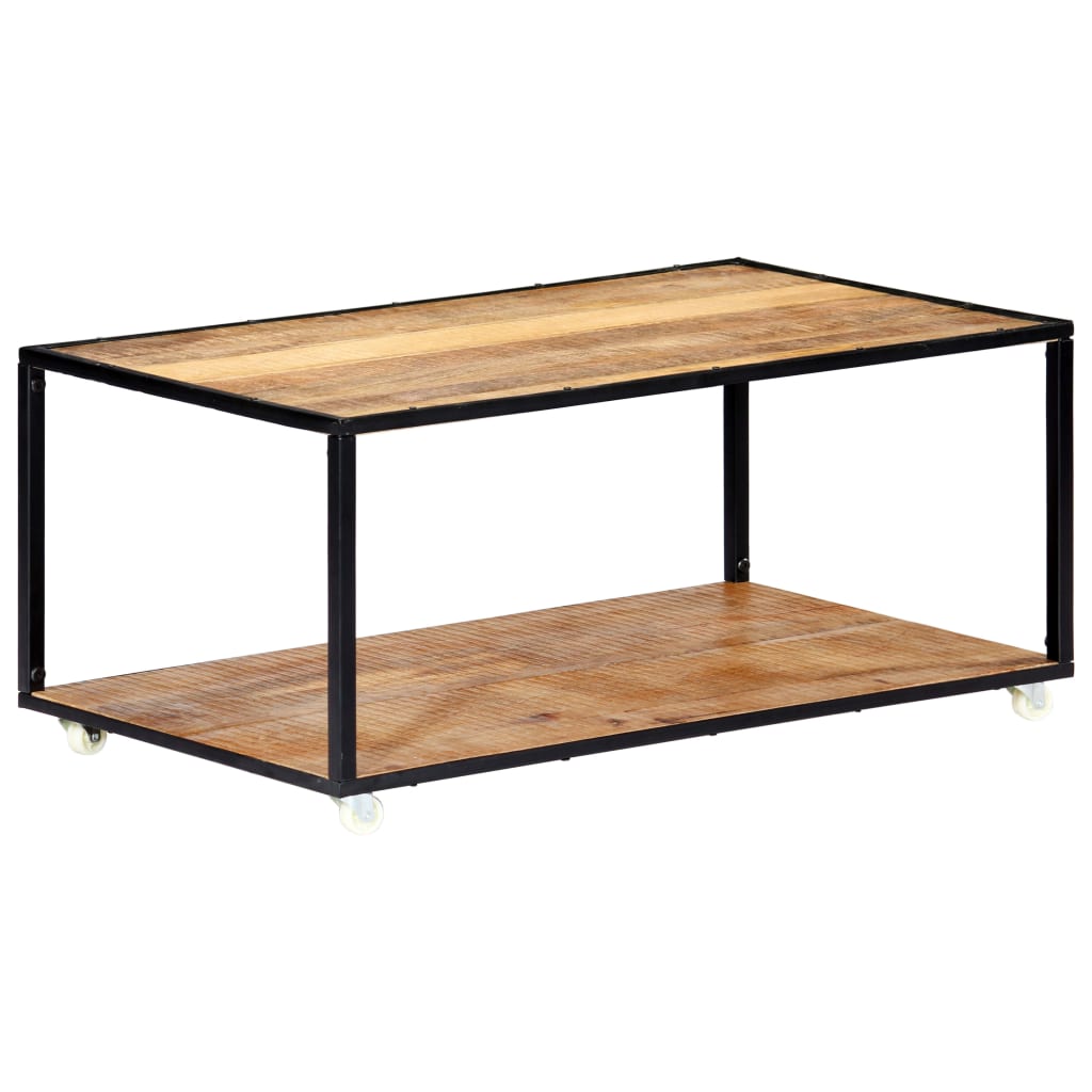 Salongbord 90x50x40 cm gjenvunnet heltre