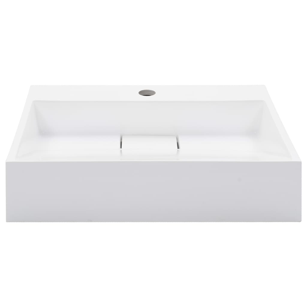 Vask 50x38x13 cm mineralstøpt/marmorstøpt hvit