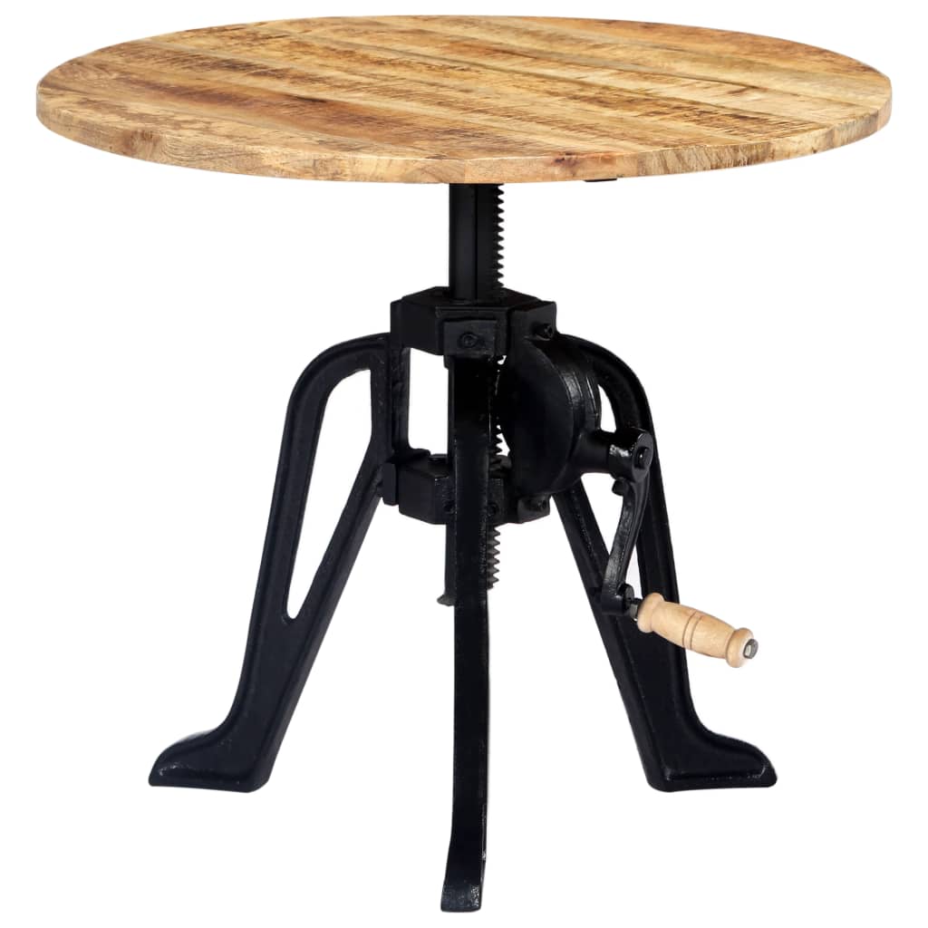 Sidebord 60x(46-63) cm heltre mango og støpejern
