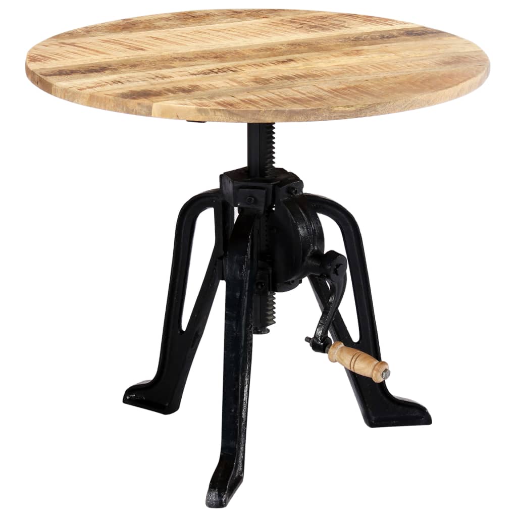 Sidebord 60x(46-63) cm heltre mango og støpejern