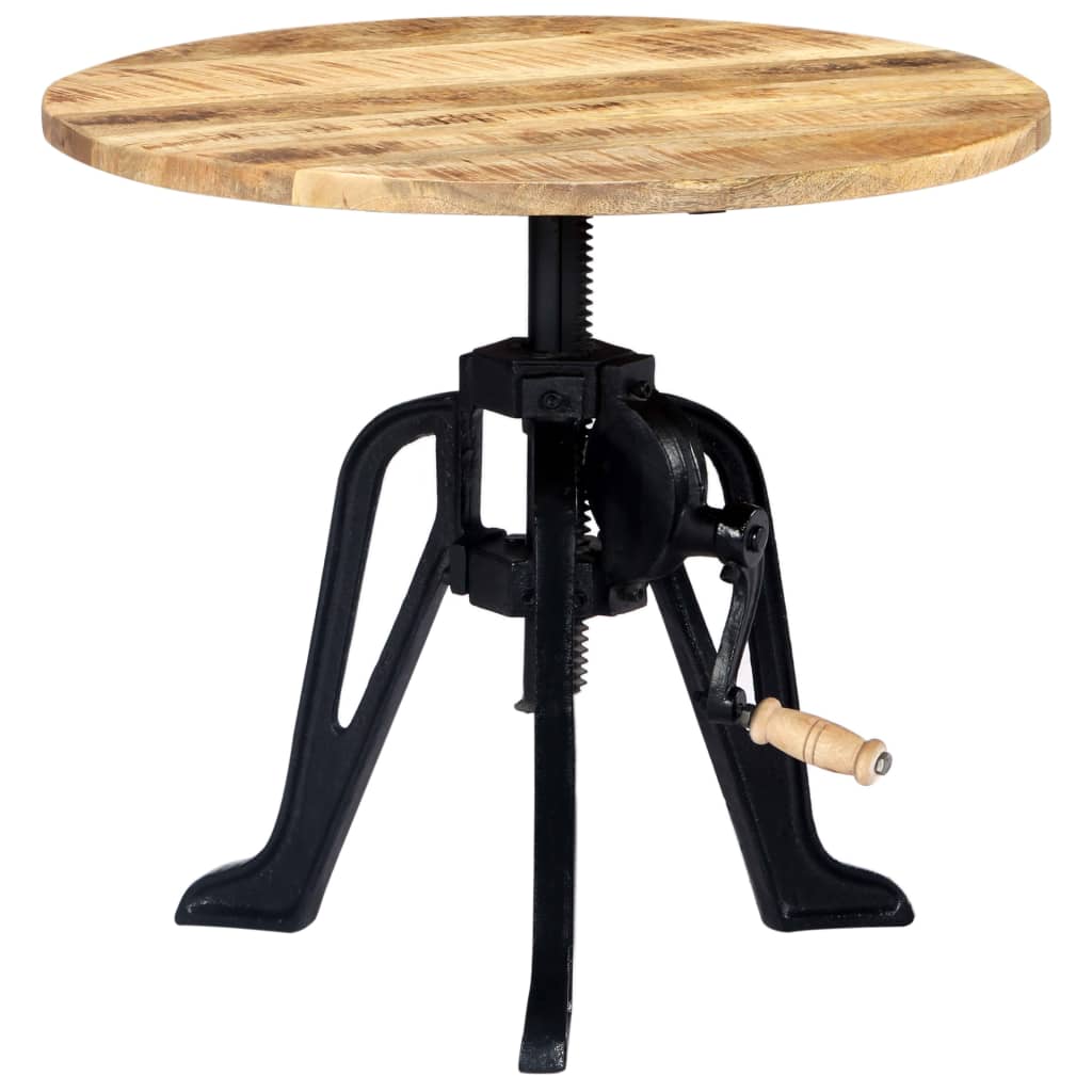 Sidebord 60x(46-63) cm heltre mango og støpejern