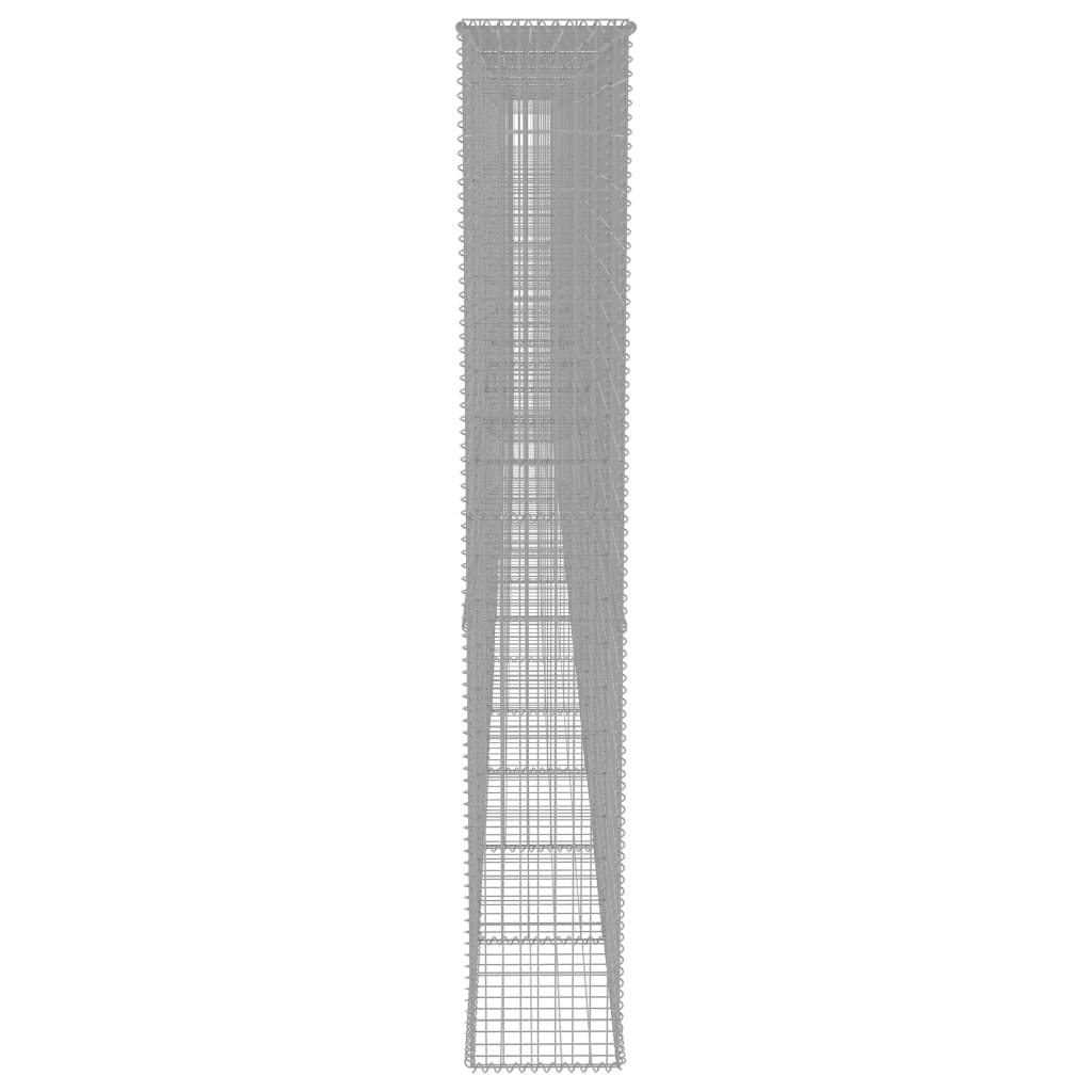 Gabion med topp- og bunndekke galvanisert stål 900x50x200 cm