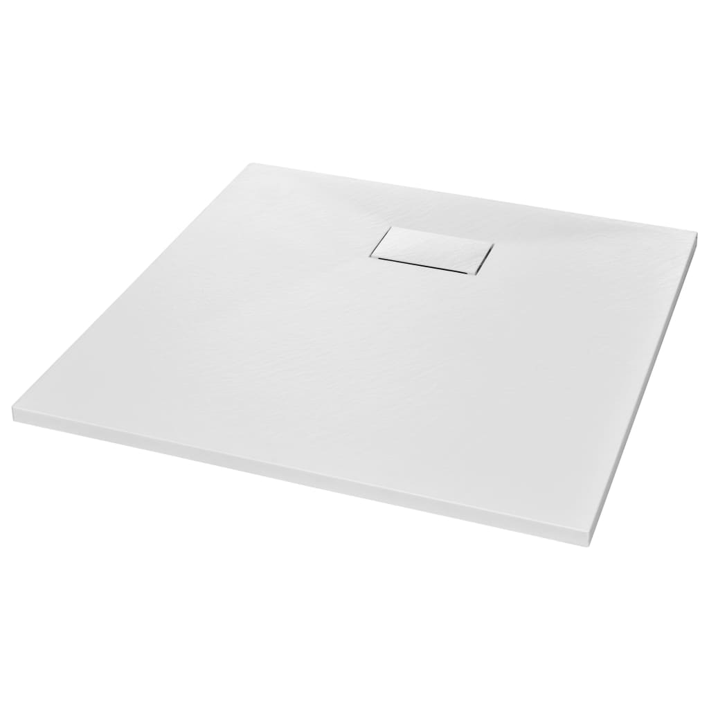 Dusjbrett SMC hvit 80x80 cm