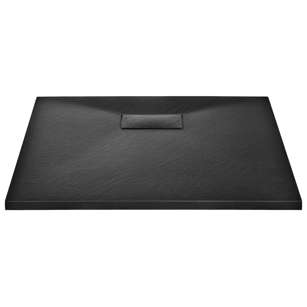 Dusjbrett SMC svart 80x80 cm