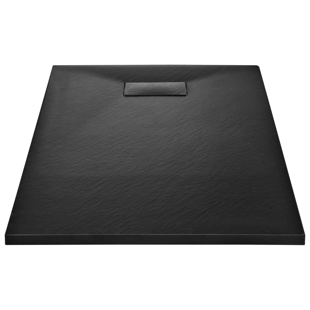 Dusjbrett SMC svart 120x70 cm