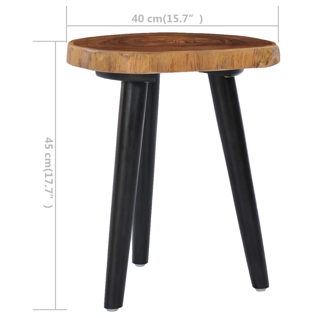 Salongbord 40x45 cm heltre teak