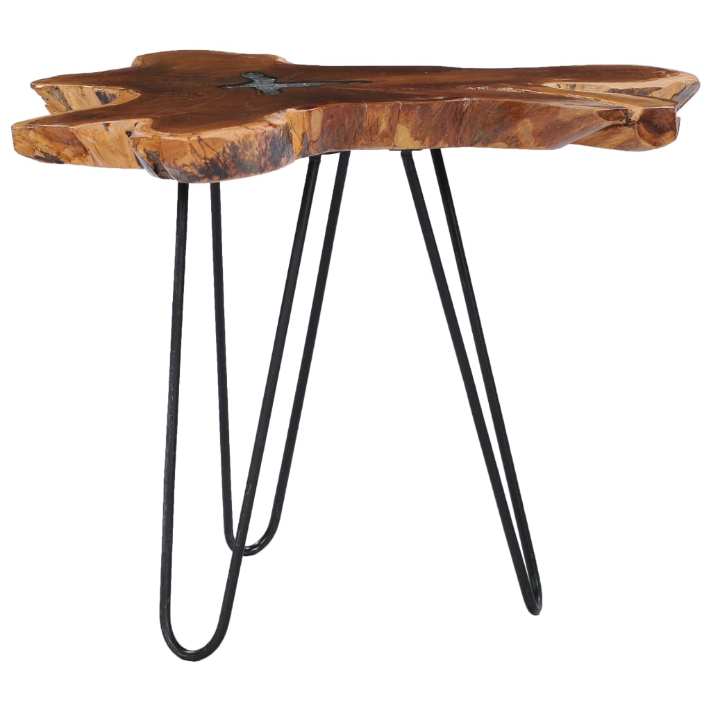 Salongbord 70x45 cm heltre teak og polyresin