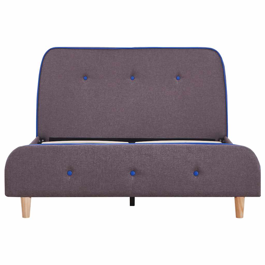 Sengeramme uten Madrass Taupe Stoff 120x190 cm