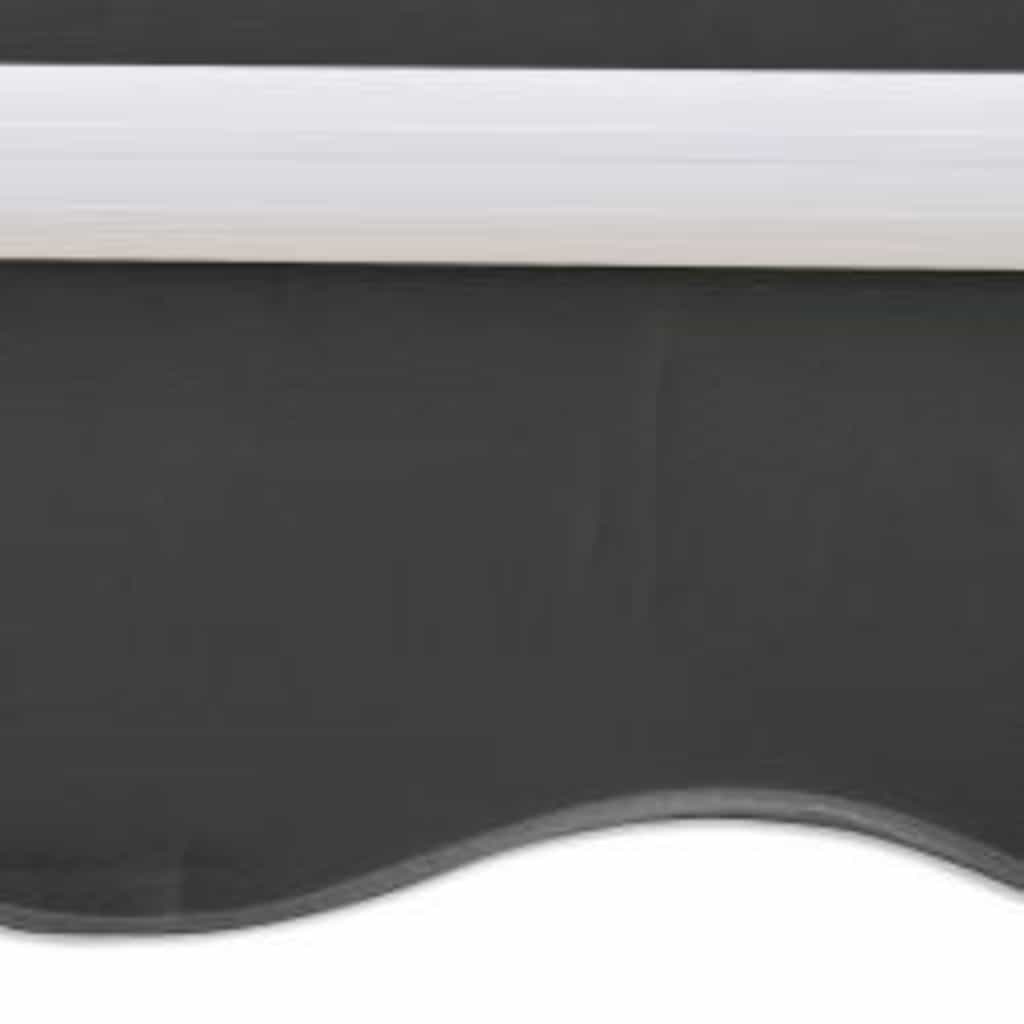 Foldbar markise motorisert 600 cm antrasitt