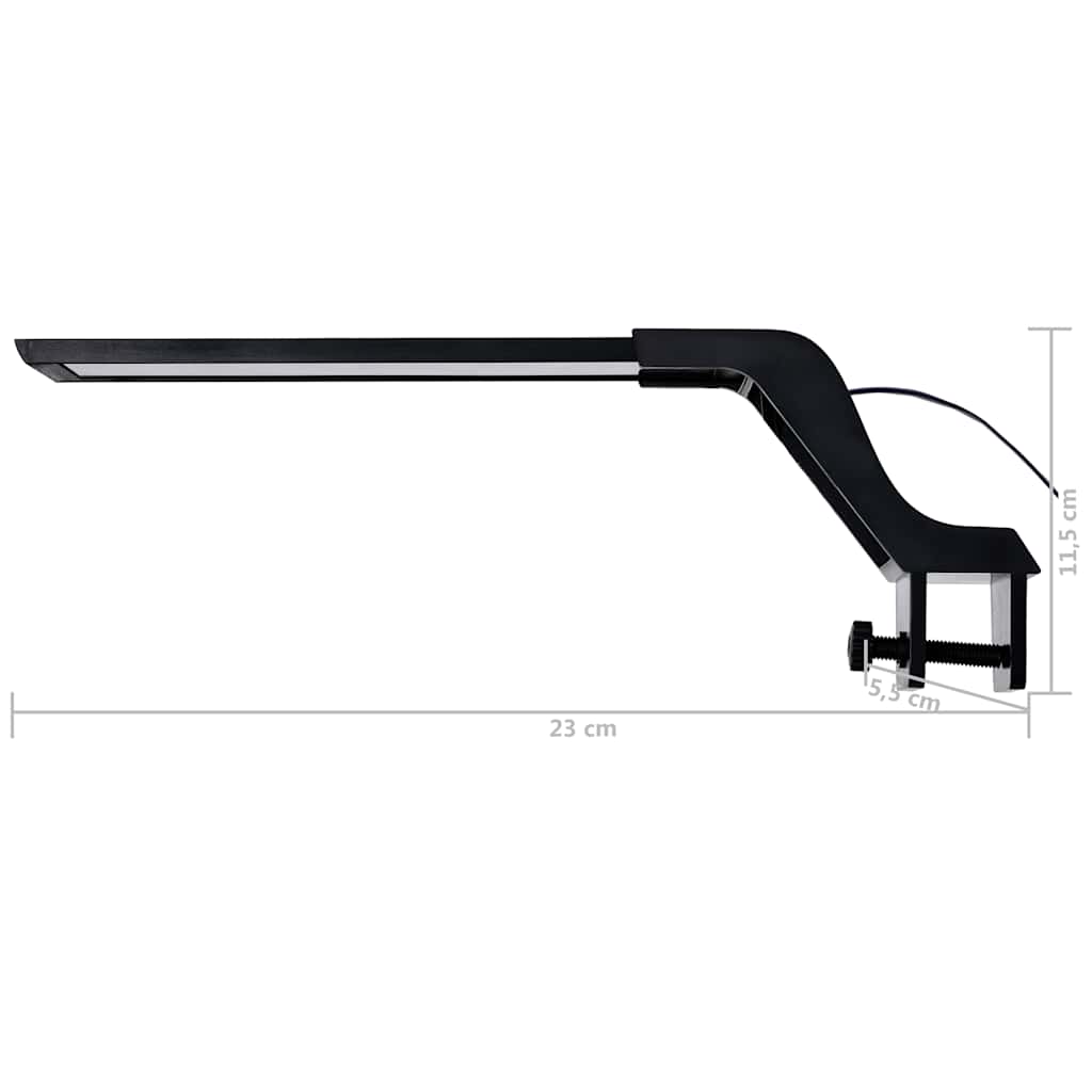 Akvarium LED-lys med klemme 25-45 cm blå og hvit vidaXL