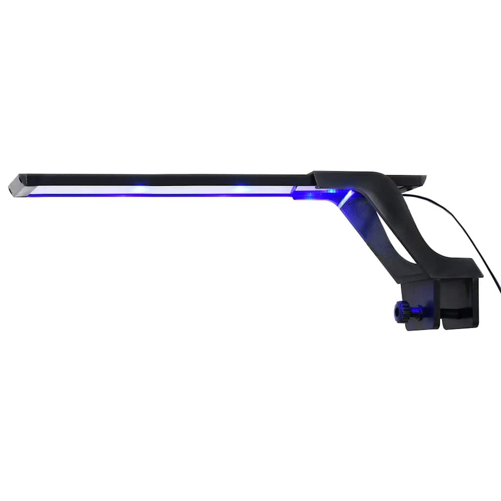 Akvarium LED-lys med klemme 35-55 cm blå og hvit vidaXL