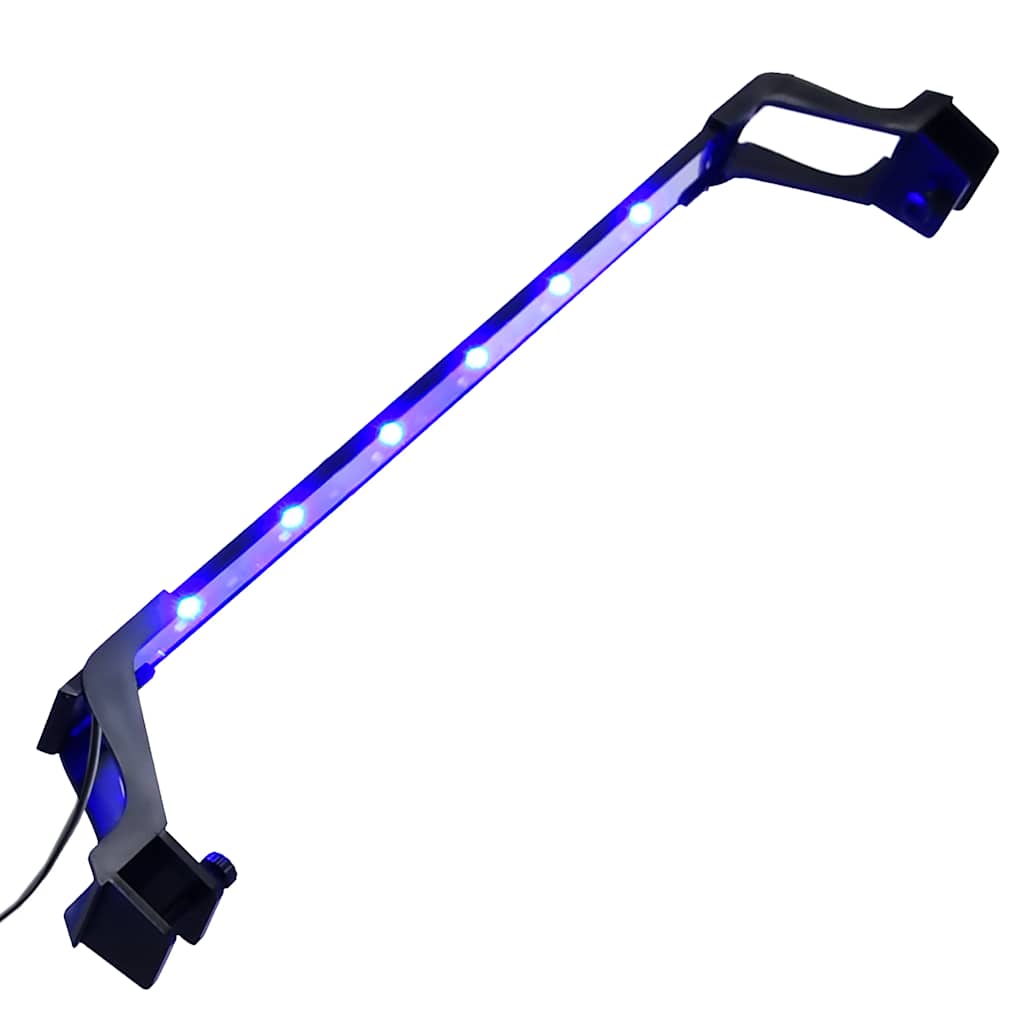 Akvarium LED-lys med klemmer 55-70 cm blå og hvit vidaXL