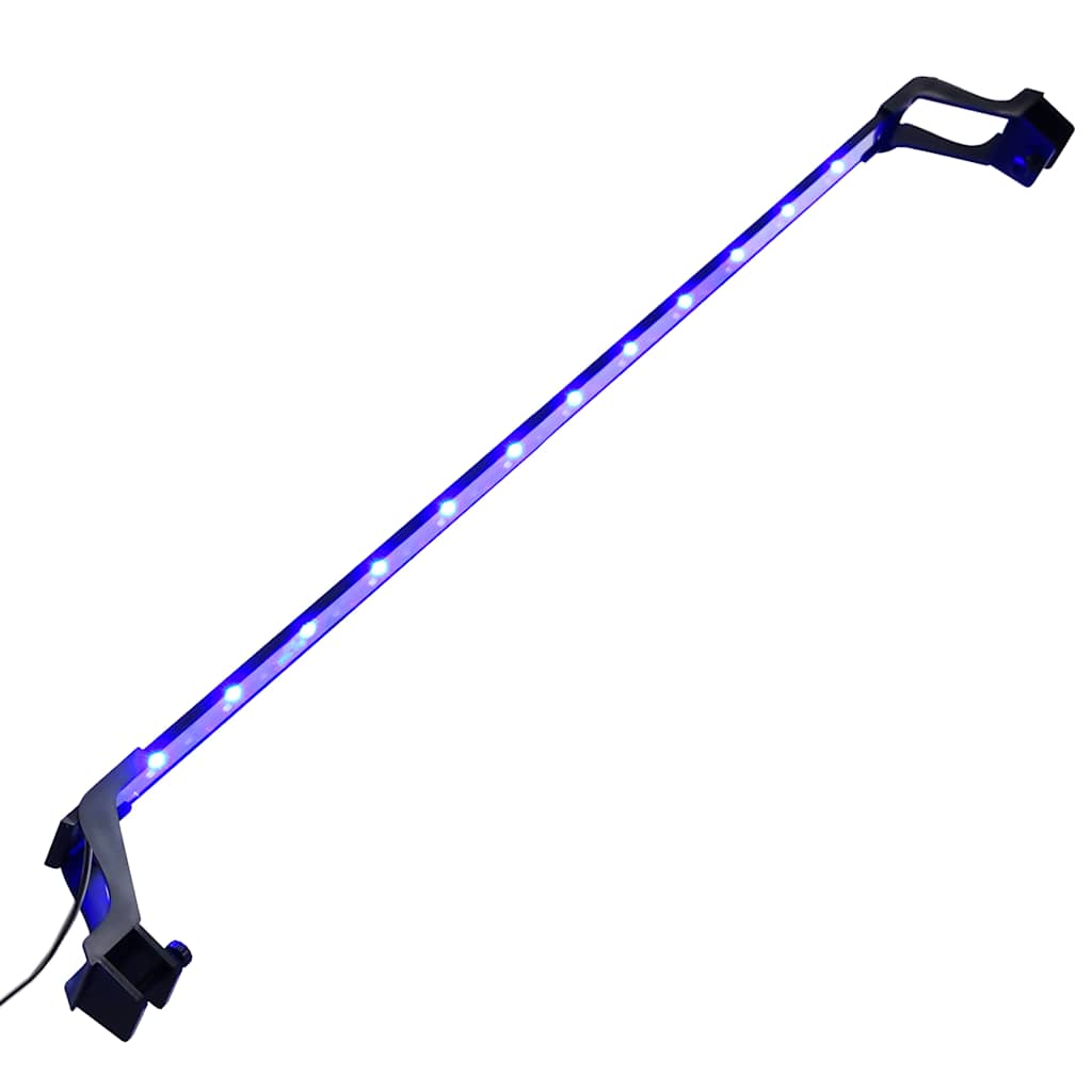 Akvarium LED-lys med klemmer 90-105 cm blå og hvit vidaXL