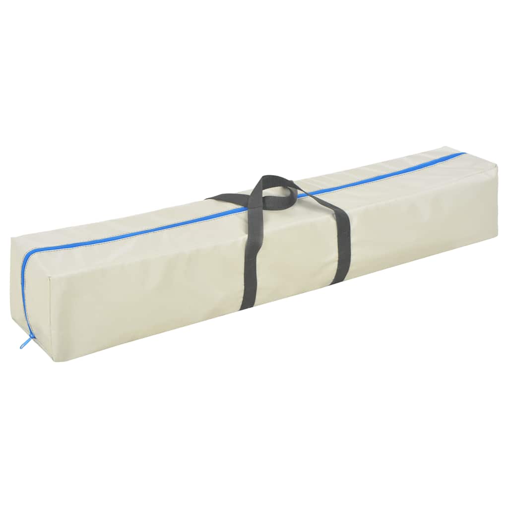 Oppblåsbar gymnastikkmatte med pumpe 600x100x10 cm PVC blå