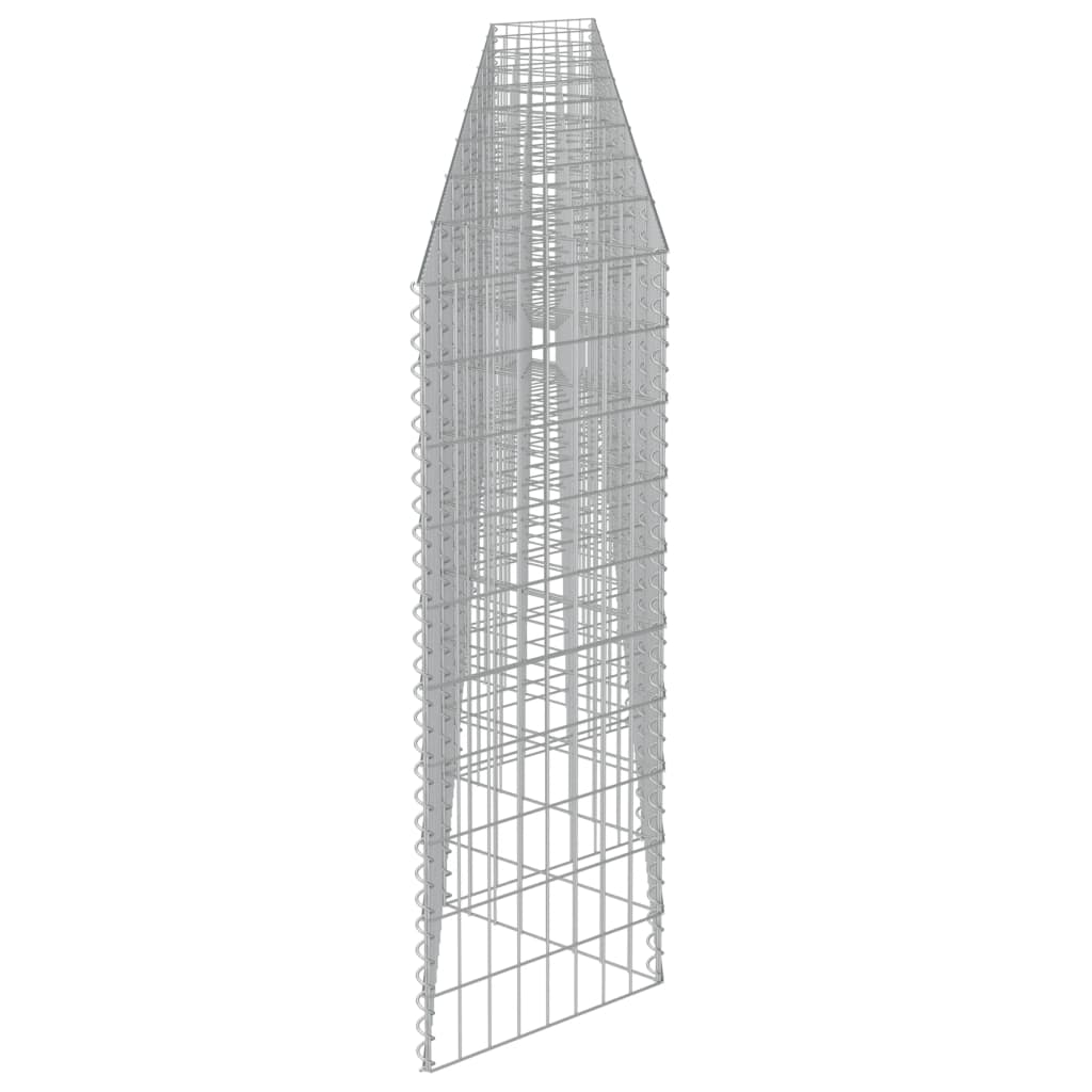 Gabion galvanisert stål 630x30x100 cm