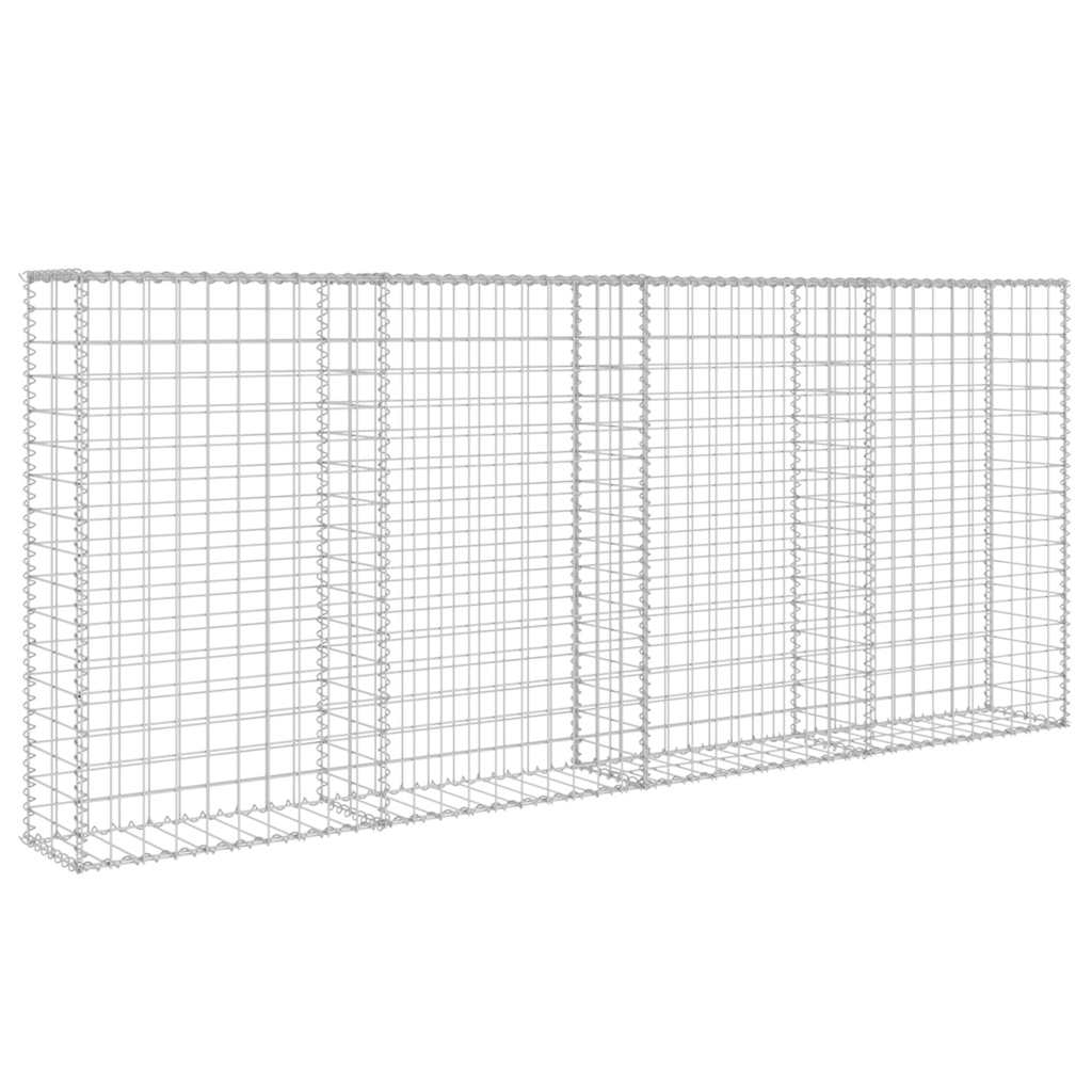 Gabion med topp- og bunndekke galvanisert stål 200x20x85 cm