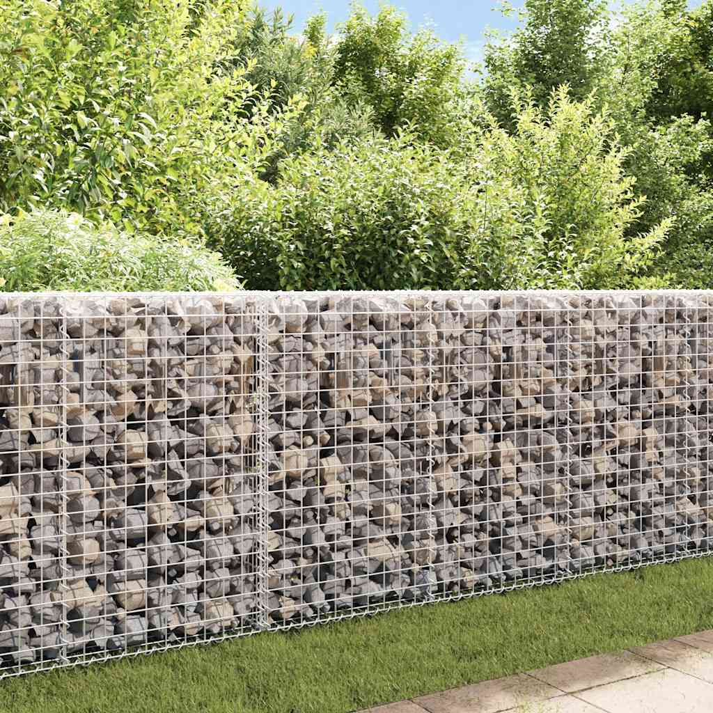 Gabion med topp- og bunndekke galvanisert stål 200x20x85 cm