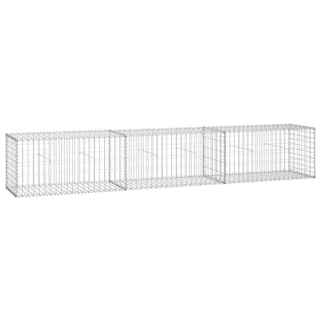 Gabion med topp- og bunnlokk galvanisert stål 300x50x50 cm