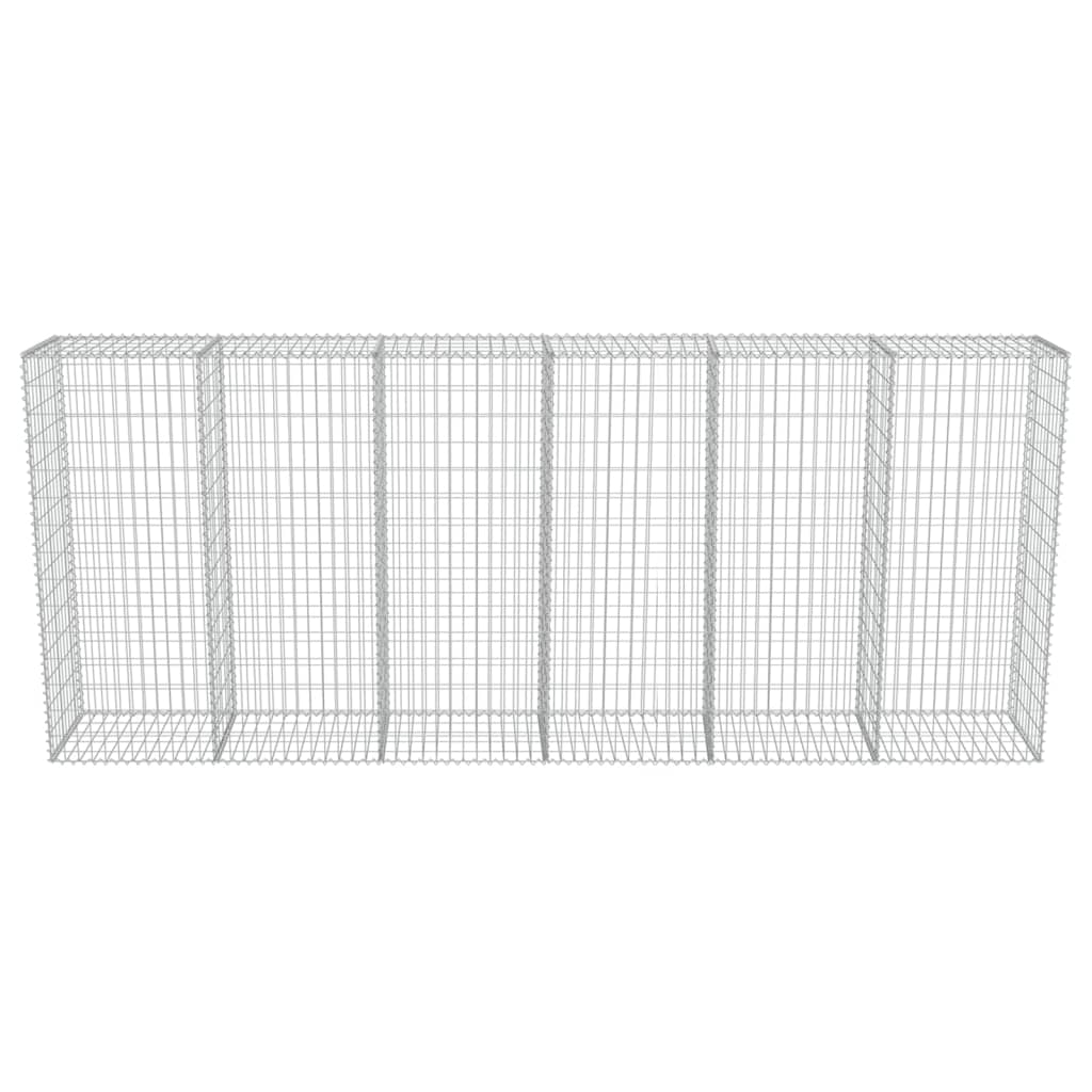 Gabion med topp- og bunnlokk galvanisert stål 300x50x150 cm