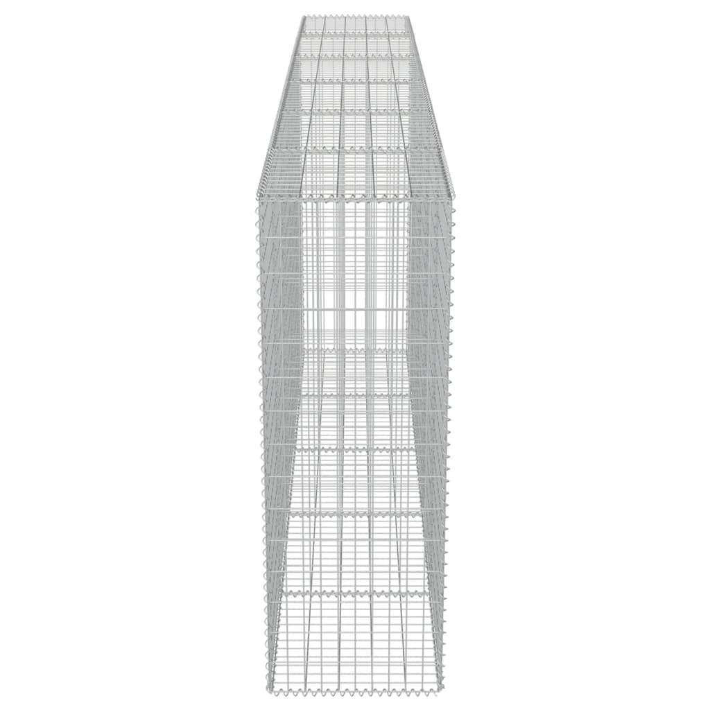 Gabion med topp- og bunnlokk galvanisert stål 300x50x150 cm