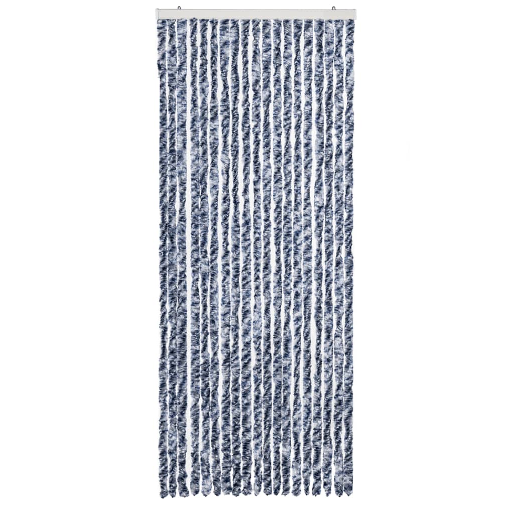 Insektgardin 56x185 cm blå, hvit og sølv