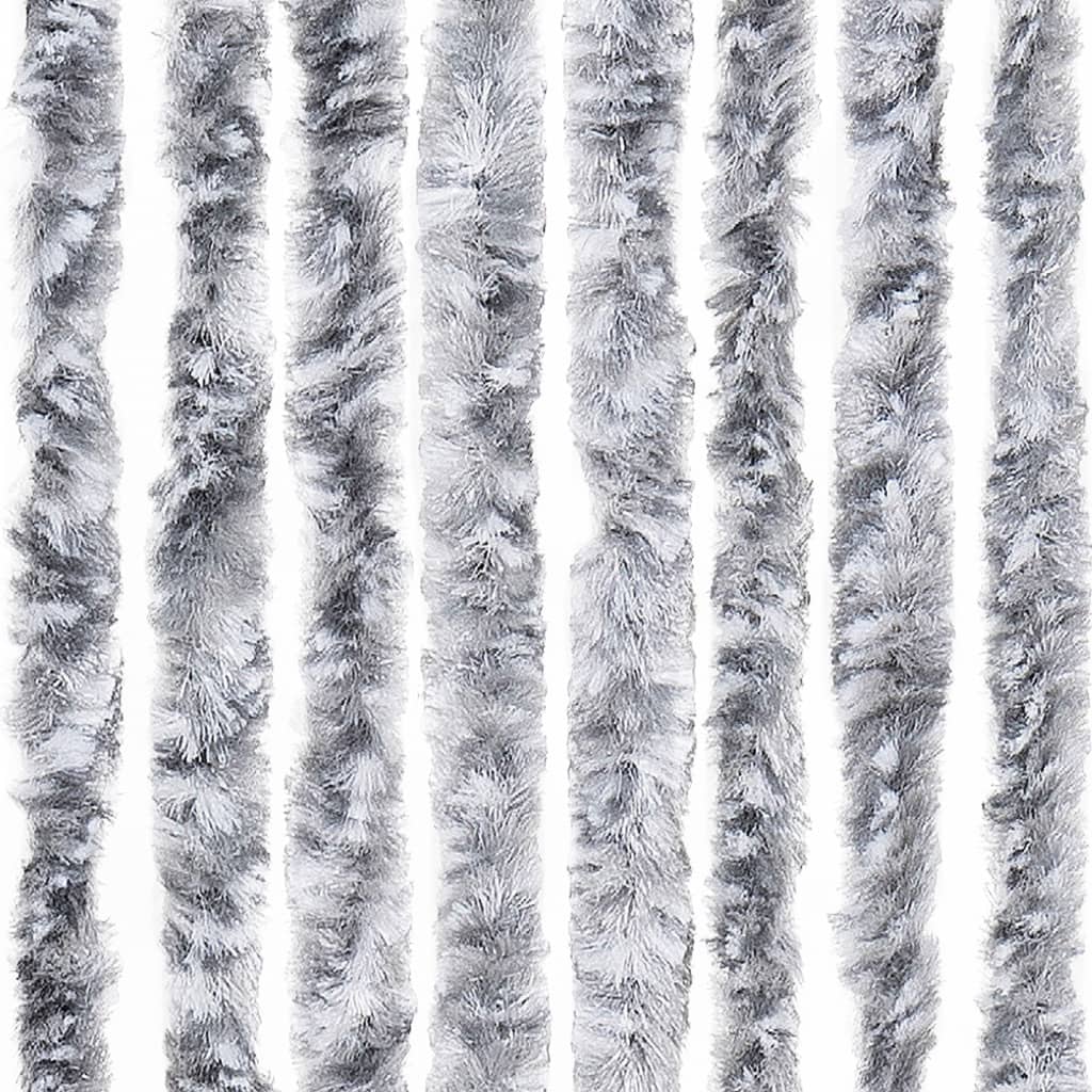 Insektgardin 56x185 cm hvit og grå