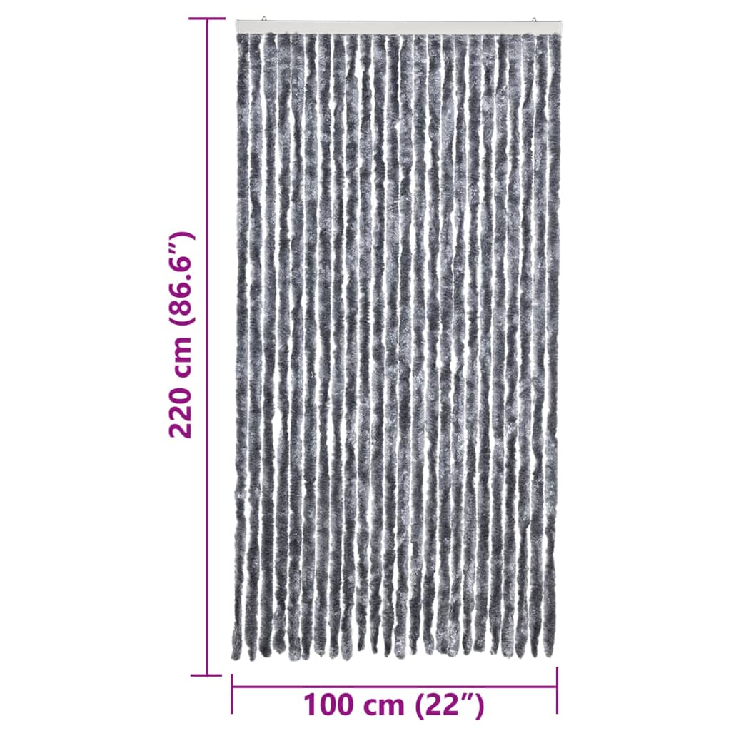 Insektgardin 100x220 cm sølv