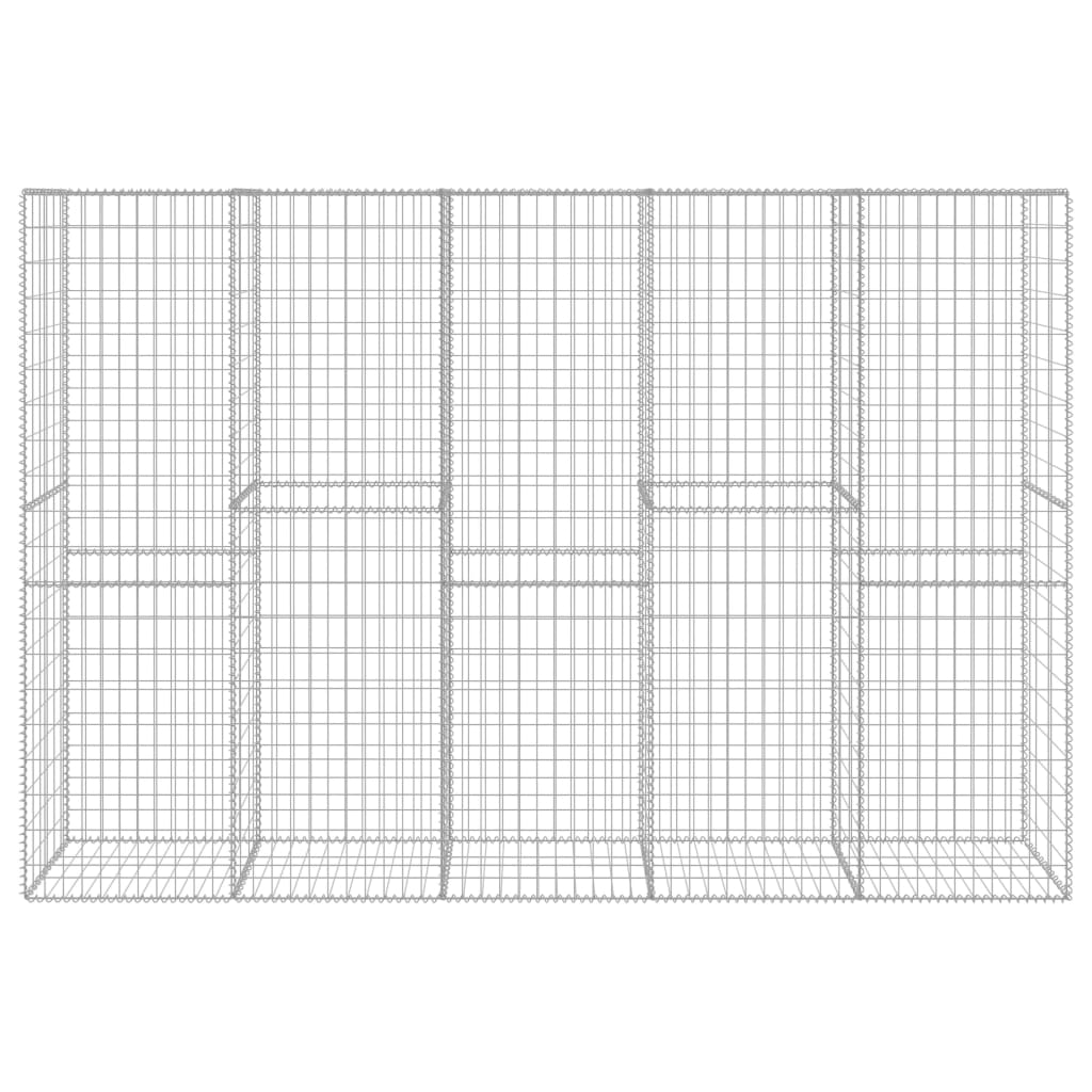Gabion med topp- og bunnlokk galvanisert stål 300x50x200 cm vidaXL