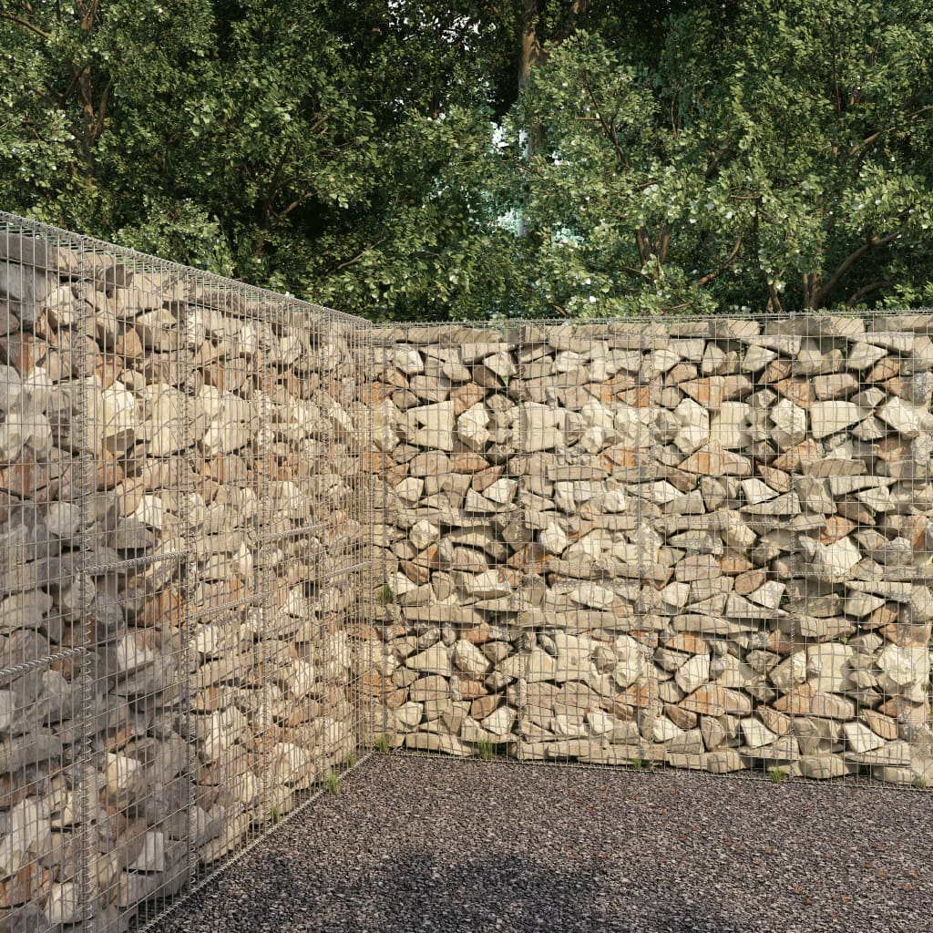 Gabion med topp- og bunnlokk galvanisert stål 300x50x200 cm vidaXL