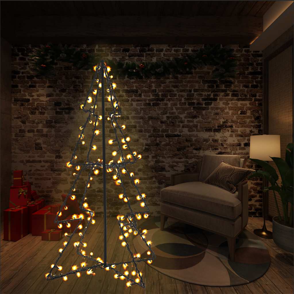 Juletrekjegle 160 LED innendørs og utendørs 78x120 cm