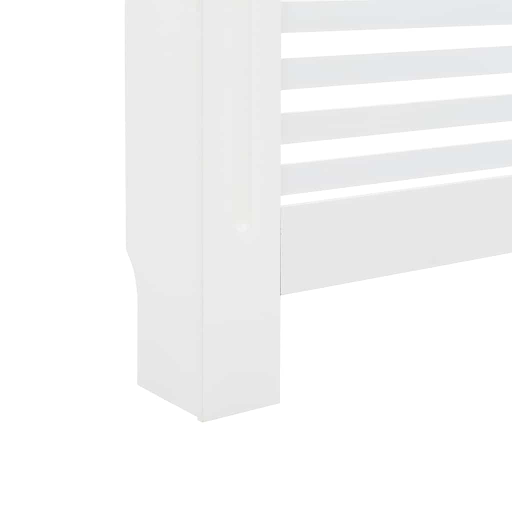 Radiatordeksel hvit 112x19x81,5 cm MDF