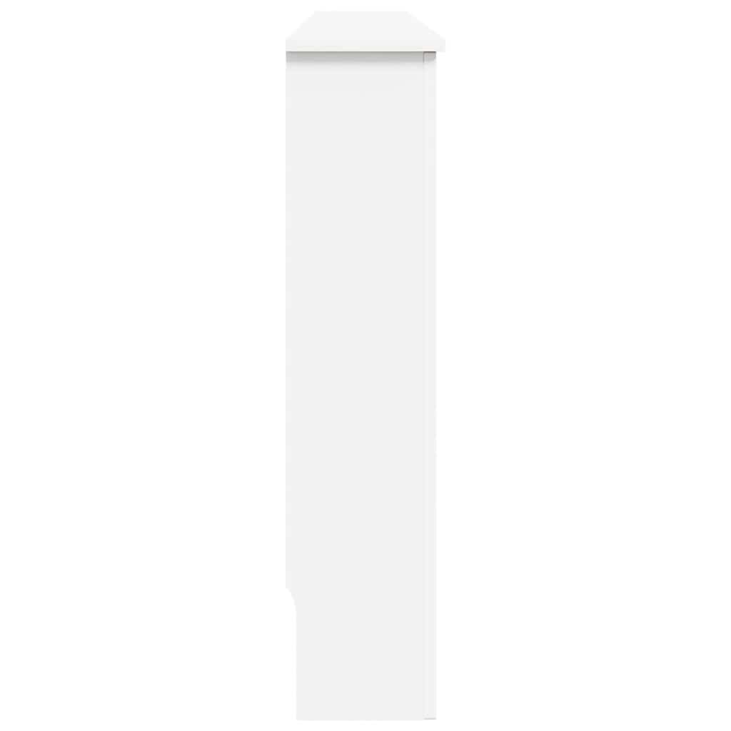 Radiatordeksel hvit 112x19x81,5 cm MDF