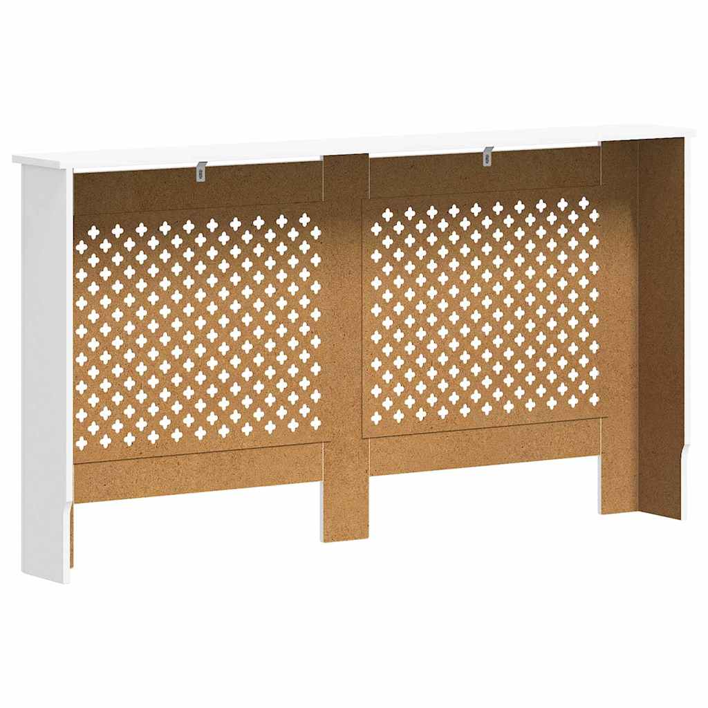 Radiatordeksel hvit 152x19x81,5 cm MDF vidaXL