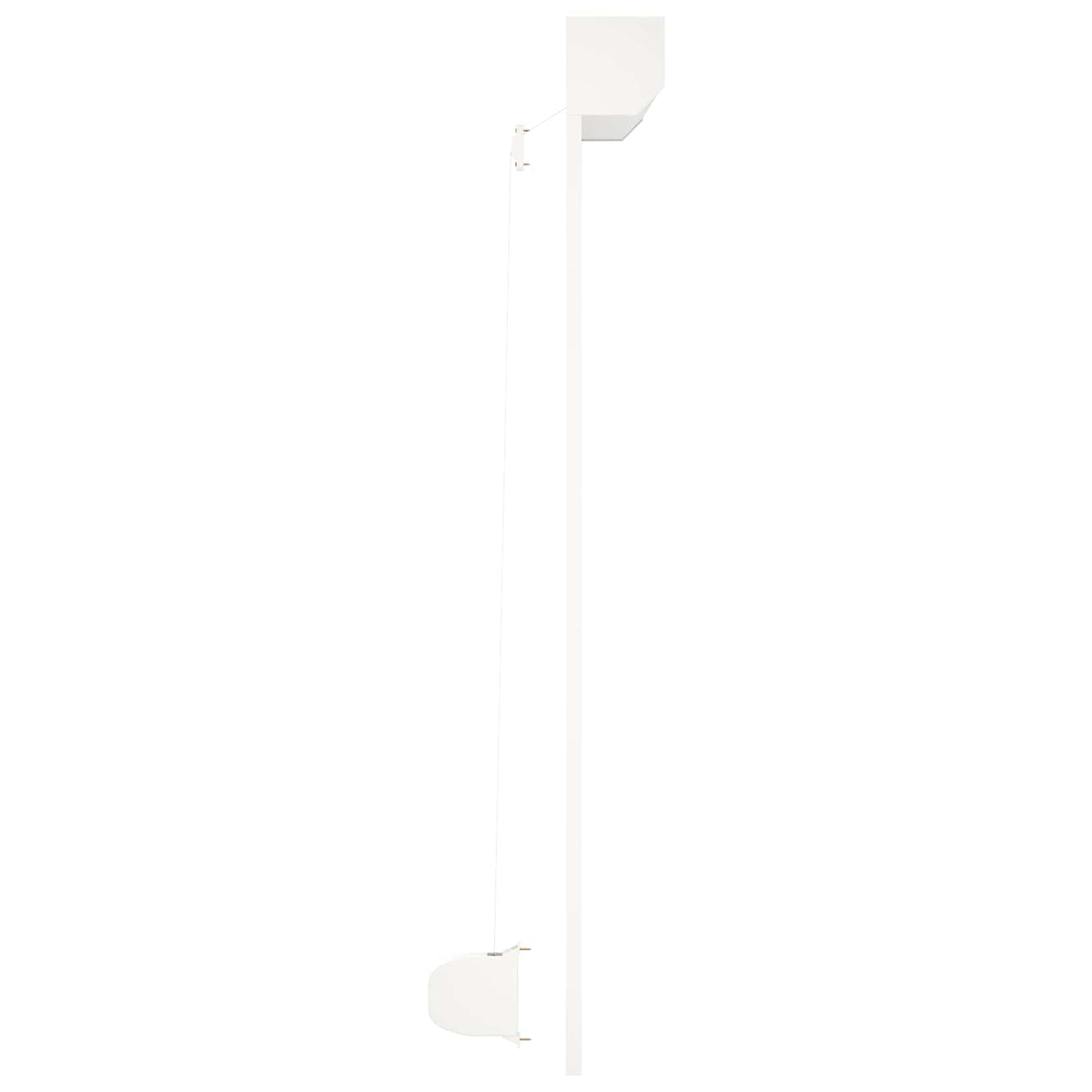 Rullegardin Hvit 160 x 150 cm Aluminium og Polyuretan