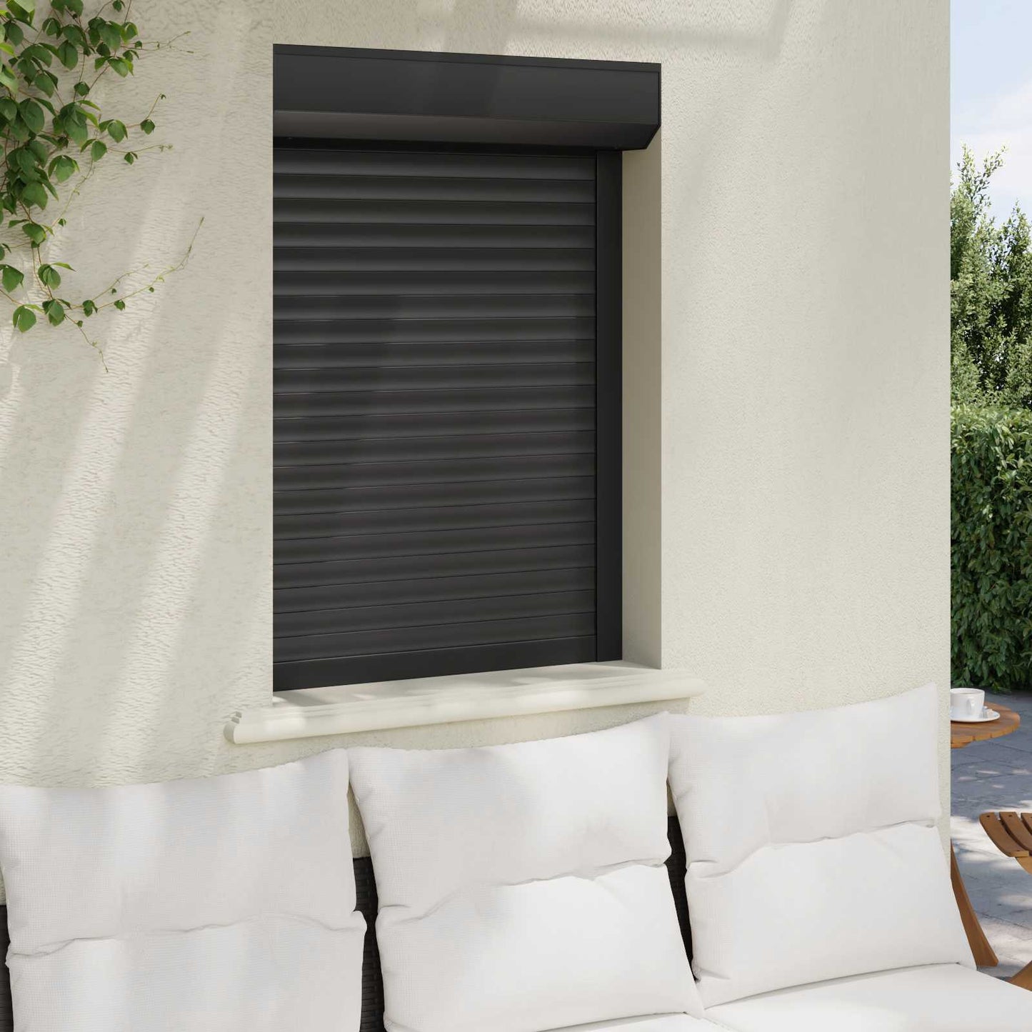 Rullegardin Antrasitt 70 x 100 cm Aluminium og Polyuretan