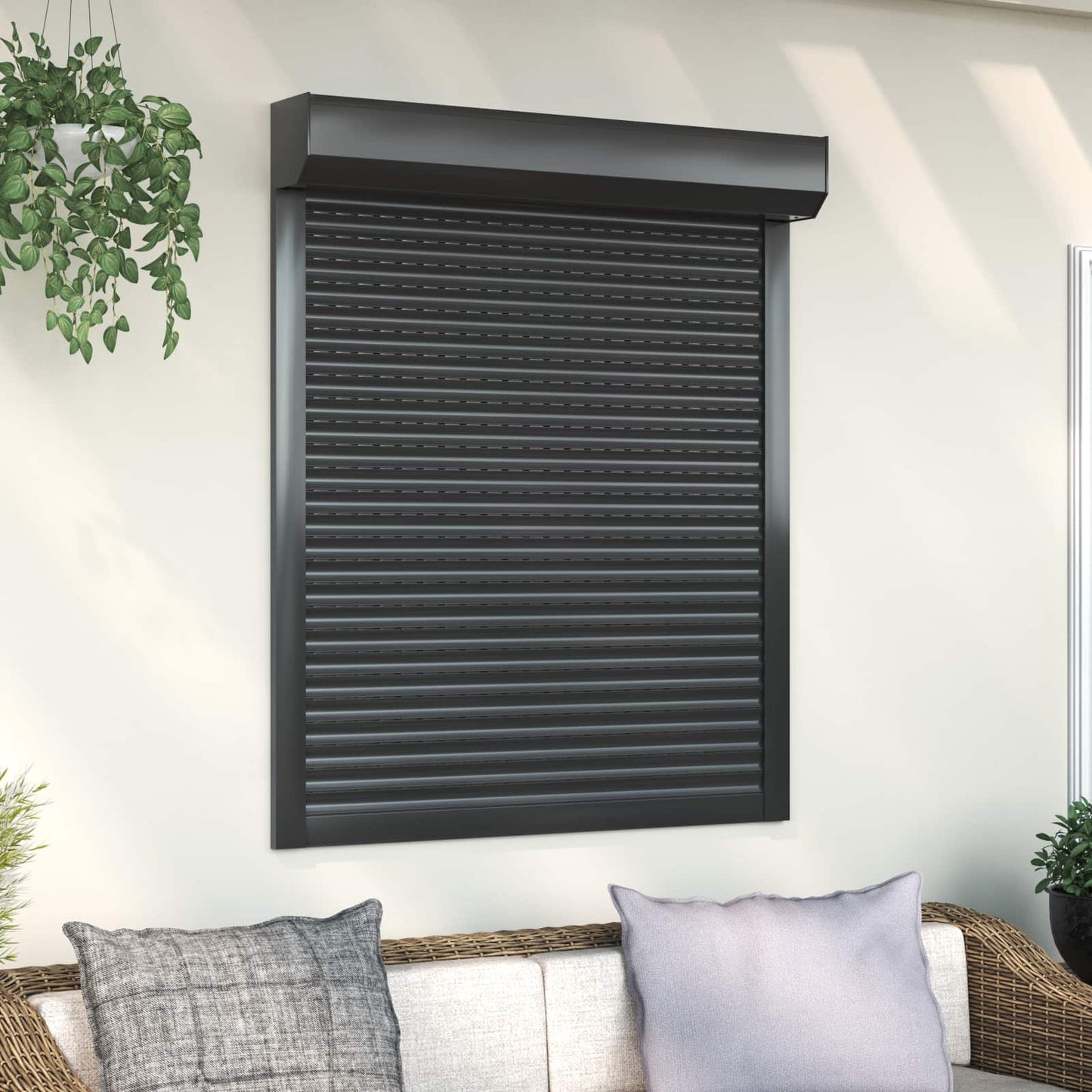 Rullegardin Antrasitt 100 x 120 cm Aluminium og Polyuretan