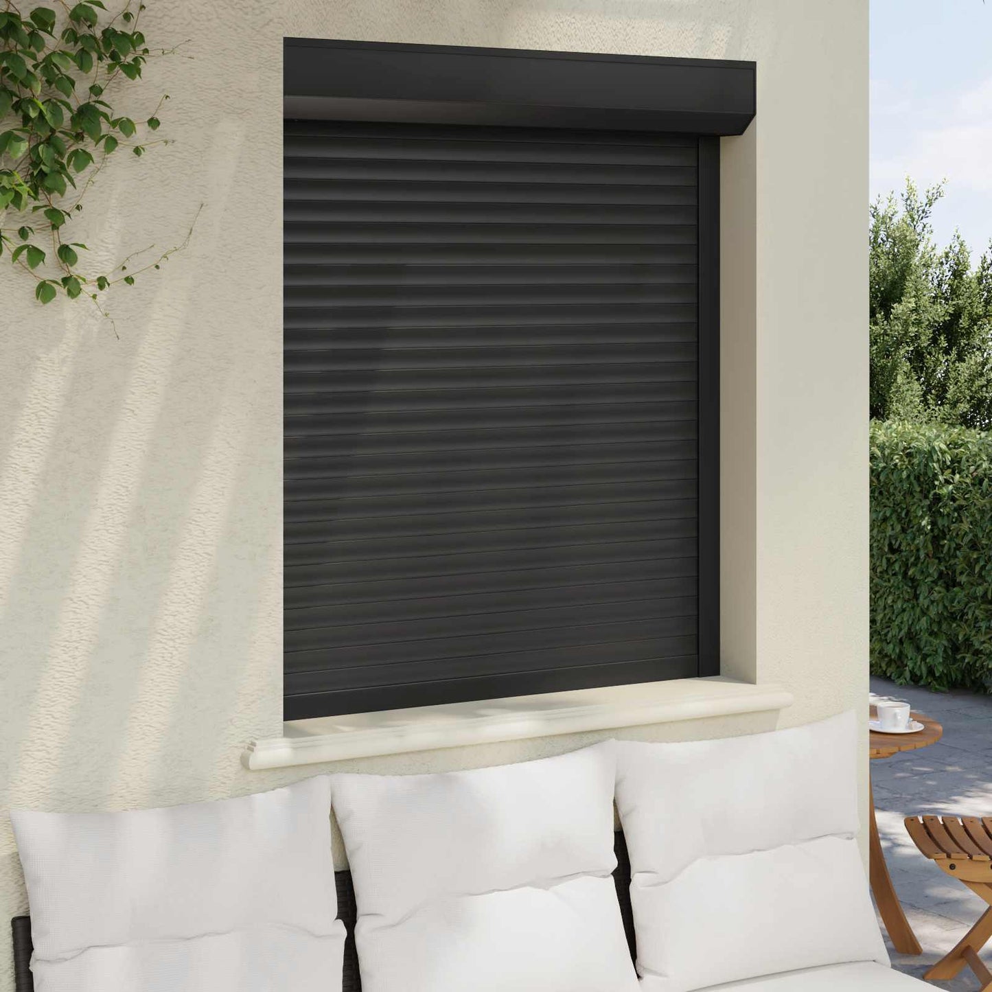Rullegardin Antrasitt 100 x 120 cm Aluminium og Polyuretan
