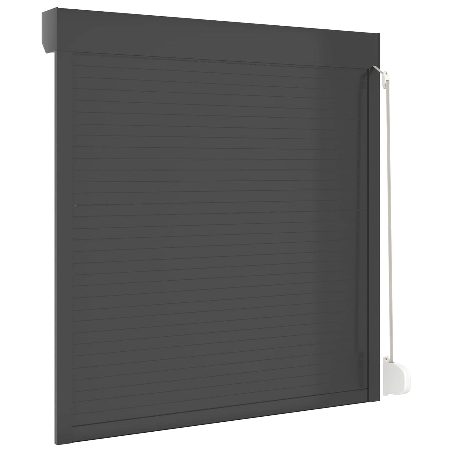 Rullegardin Antrasitt 130 x 140 cm Aluminium og Polyuretan