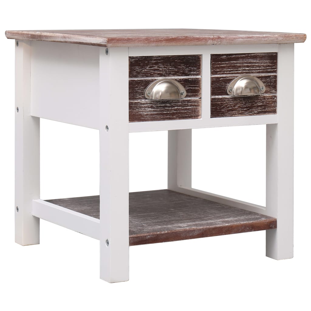 Sidebord brun 40x40x40 cm keisertre